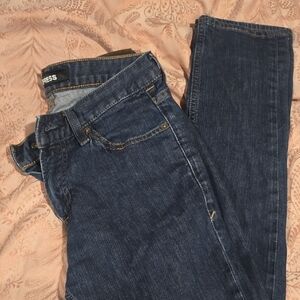 Express Women's Dark Blue Slim Jeans